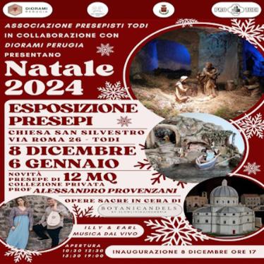 locandina Natale 2024 - Esposizione Presepi a Todi - Todi